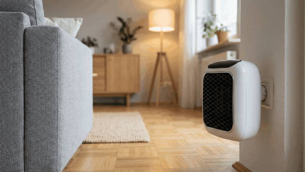 Wellheater im Wohnzimmer